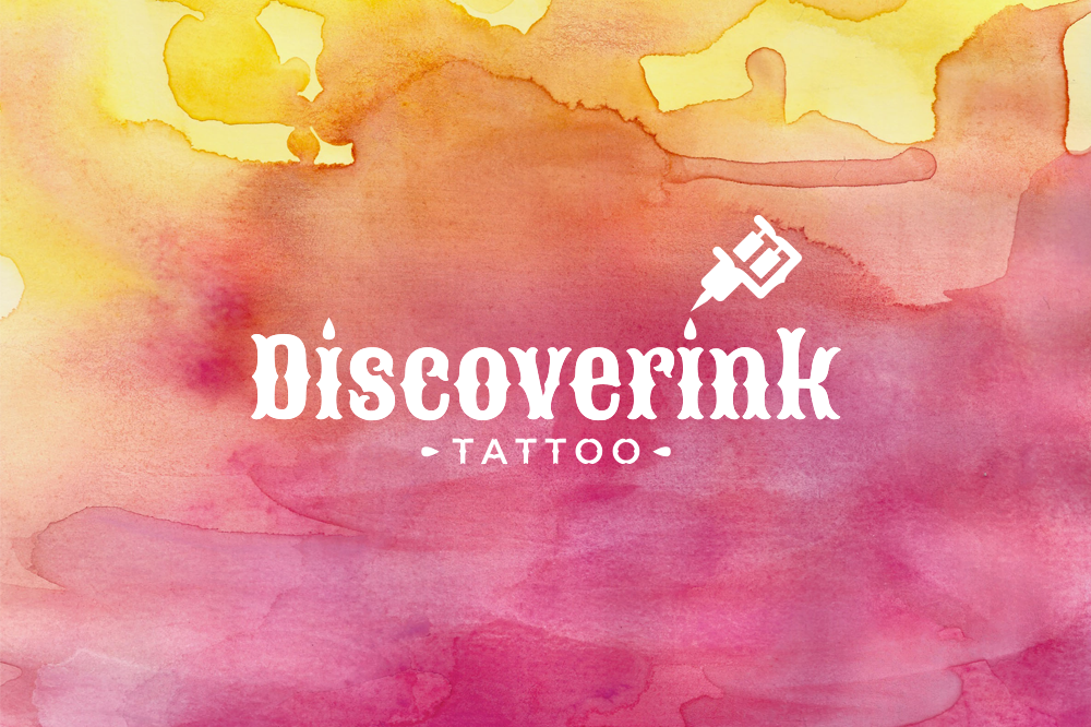 discoverink-logo-design-branding-barcelona-app-tatuaje-acuarela-diseño